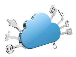 Cloud computing concept