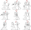 Свадебный невесты и жениха мультфильма