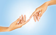 © get4net - Finger tips reaching out each other, close-up