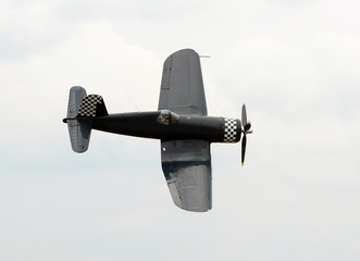 Canvas Print - Old navy figher plane