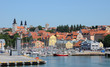 Suède, port de  Visby dans l’île de Gotland