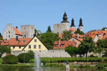 Wall Mural - Suède, Visby dans l’île de Gotland