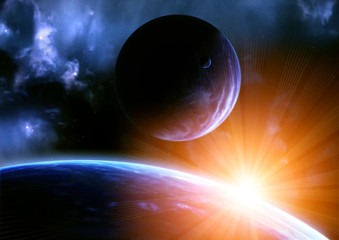Wall Mural - space flare
