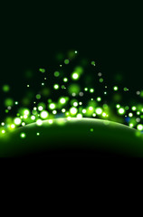 Poster - Abstract green light background