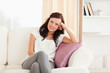 © WavebreakmediaMicro - Portrait of a posing woman on a sofa