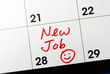 Mark the calendar to go to a new job