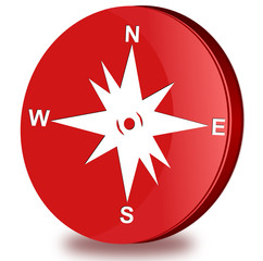 Poster - Compass glossy icon