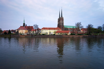 Poster - Tum island in Wroclaw, Poland