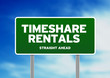 Green Road Sign - Timeshare Rentals