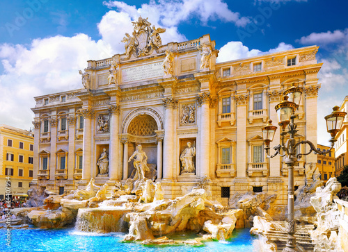 Foto-Fahne - Fountain di Trevi ,Rome. Italy. (von BRIAN_KINNEY)