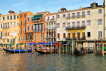 Beautiful street,Grand Canal in Venice, Italy