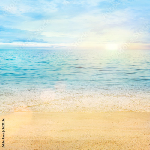 Naklejka dekoracyjna Sea and sand background