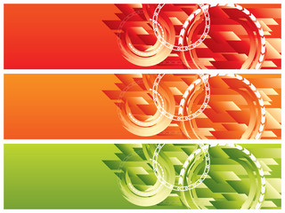 Canvas Print - vector website headers, business concept