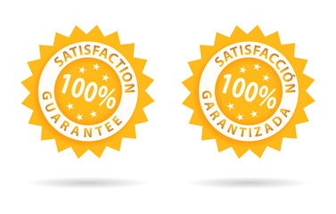 satisfaction guarantee 100%, in english or spanish