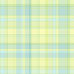 Wall Mural - Seamless Pattern Pastel Check Green/Yellow/Blue