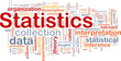 Statistics background concept