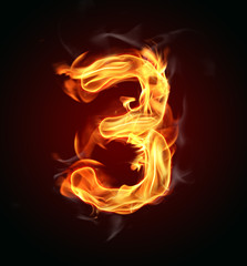 Wall Mural - Fire number 
