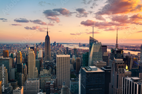 Fototapeta do kuchni New York Empire state building Times square