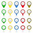 © PixMarket - Set of map markers on white background