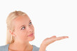 © WavebreakmediaMicro - Cute woman showing copyspace