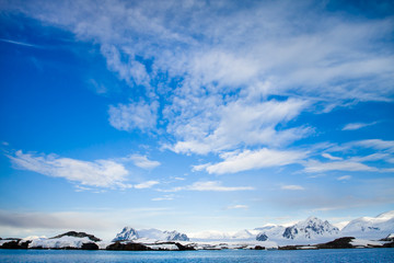 Wall Mural - Beautiful snow-capped mountains