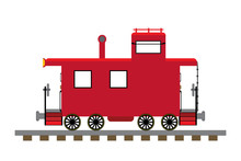 Train Caboose Illustration