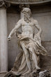 Escultura de neptuno, en la fontana de Trevi
