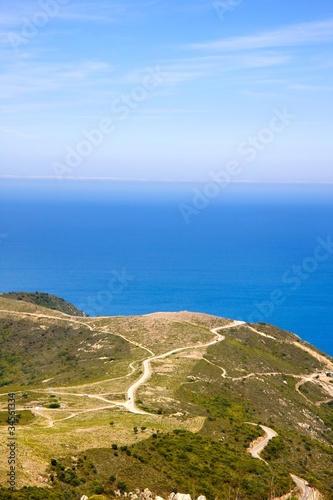 Routes Du Bord De Mer Vers La Plage Darone Corse Buy