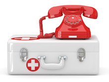 Helpline.Services. Phone On Medical Kit