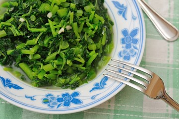 Poster - Asian style cut vegetables cuisine