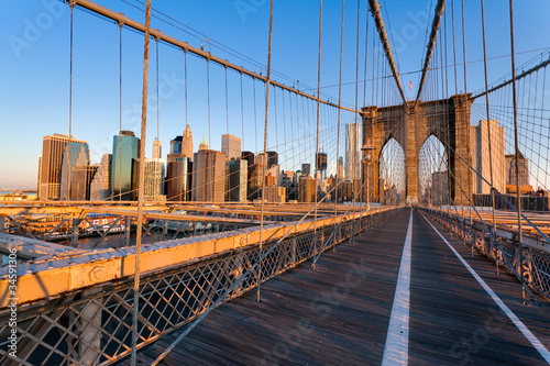 Naklejka na drzwi Pont de Brooklyn New York