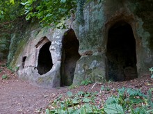 Cave. An Ancient Hermitage Cave Dwelling.