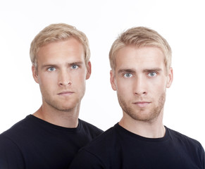 portrait of twin brothers