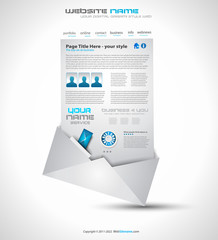 Poster - Postage high tech Website - Elegant Design