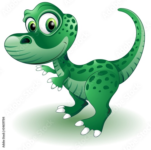 Naklejka - mata magnetyczna na lodówkę Dinosauro Cucciolo-Baby Dinosaur-Vector