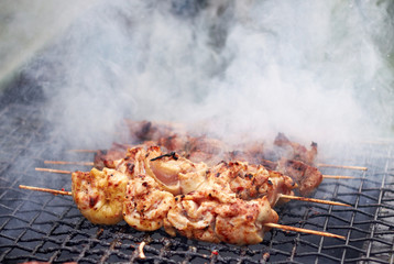 Canvas Print - grilled meat