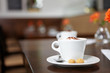 Cappuccino in einem Café