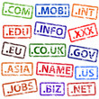 Domain Name Rubber Stamps