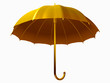 goldener Regenschirm