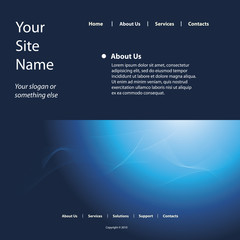 Poster - Website Template Vector