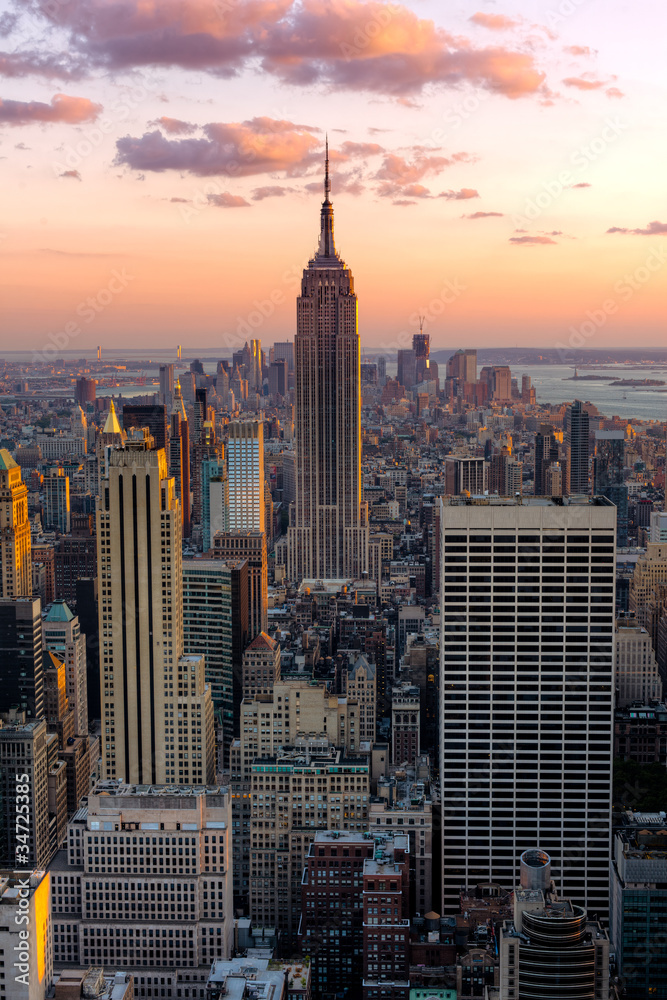 New York Empire state building - obrazy, fototapety, plakaty 