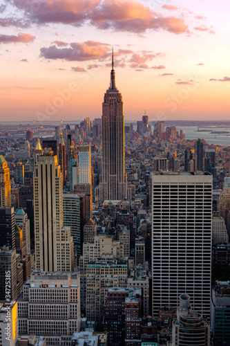 Naklejka ścienna Budynek Empire State Building w Nowym Jorku