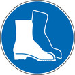 Gebotszeichen Sicherheitsschuhe Fußschutz Symbol
