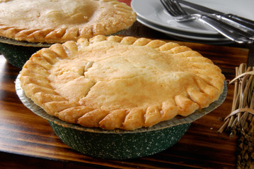 Canvas Print - Fresh baked chicken pot pie