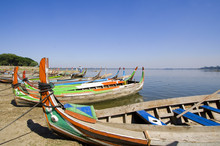 Coloured Boats ,Amarapura, Burma