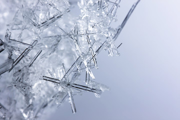 Wall Mural - Closeup of ice crystals