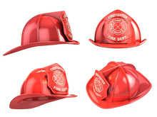Fireman Helmet From Various Angles 3d Illustration