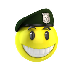 Wall Mural - smiley solider