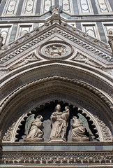 Wall Mural - Florence - detail from cathedral facade