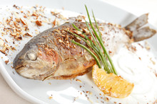 Trout Fish Baked With Nuts